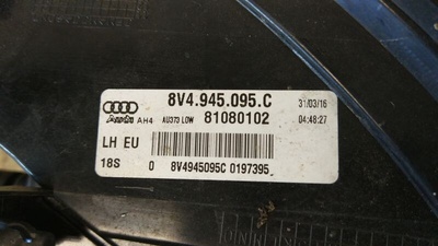 8V4945095C Фонарь задний левый AUDI A3 2016