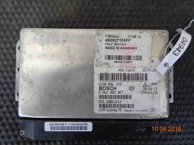 4B0927156FF Блок управления АКПП Audi A6C5 (4B 1997-2004) 2004 4B0 927 156 FF, 0 260 002 807