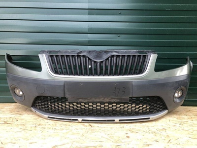 5J0807221D Бампер передний Skoda Fabia 2 Scout [2010-2014] Рестайлинг