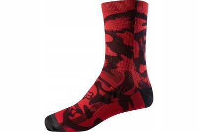 Носки кросс enduro фокс 8 print red чёрный л xl