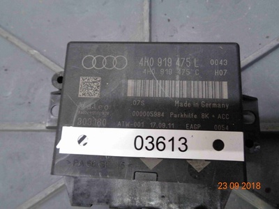 4H0919475L Блок управления парктрониками Audi A8D4 (4H 2010-2017) 2011 4H0 919 475 L, 4H0 919 475 C