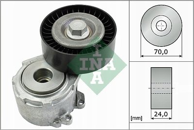534011020 натяжитель ремня pk ina peugeot 607 2.2 hdi