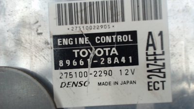 8966128A41 Блок управления двигателем Toyota Previa (Estima) 2000-2006 2006 89661-28A41/Denso275100-2290//Denso2751002290