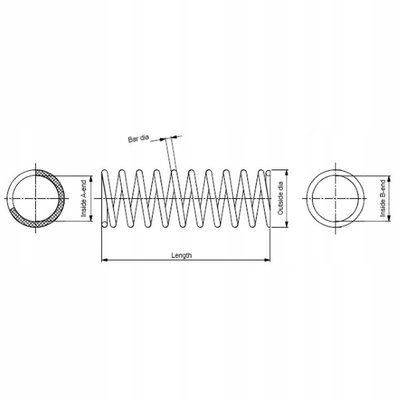 SP2629 1x пружина ходовой части монро mitsubishi