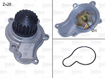 506605 valeo водяной насос chrysler джип