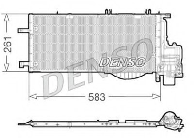 DCN20022 радиатор кондиционера opel corsa c 00 - 1.3 dti