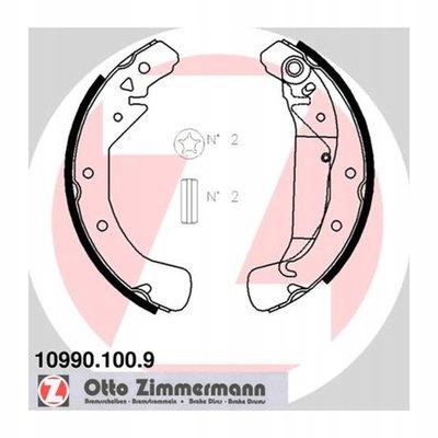 10990.100.9 тормозные колодки zimmermann opel
