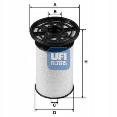 26.076.00 топливный фильтр ufi альфа ромео джулия 952_
