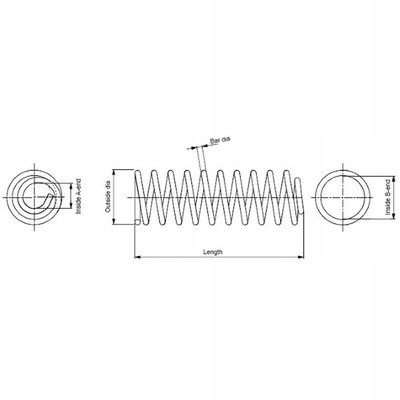 SP3509 1x пружина ходовой части монро toyota