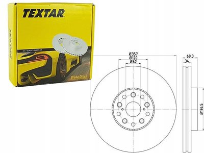 92224203 textar тормозные диски спереди