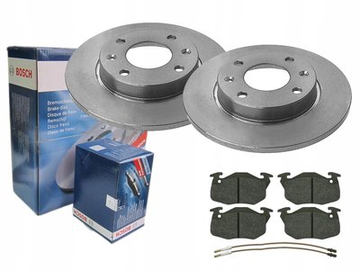 0986469860 диски + тормозные колодки bosch передние peugeot 106 i ii 205