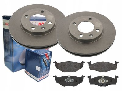 0986424449 диски + тормозные колодки bosch передние seat cordoba 6k2 239mm