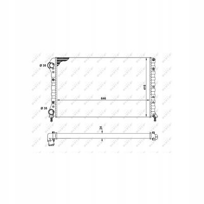 53627 радиатор nrf fiat doblo 119223