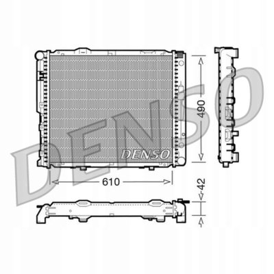 DRM17033 радиатор denso mercedes - benz е w124s124