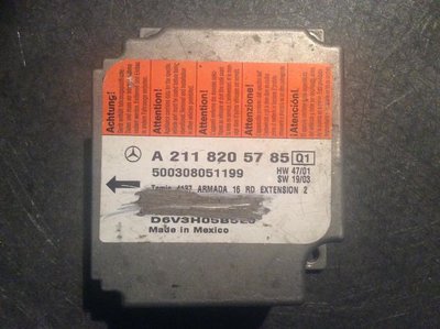 A0028203526 Блок AirBag Mercedes-Benz E 2002 – 2006 W211 2003 , A0028206426, A2118203385, A2118205785
