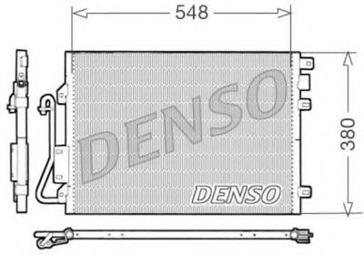 DCN23008 denso радиатор кондиц renault kangoo 1.2 03 -