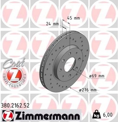 380.2162.52 тормозной суппорт mitsubishi galant 96 - 03