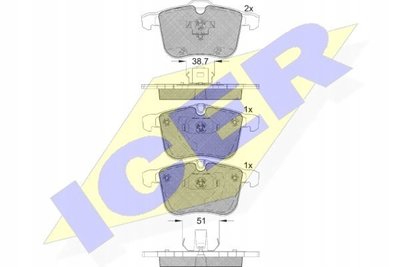 181681 колодки тормозные opel signum vectra c saab 9 - 3 02 -