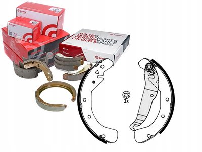 S59517 комплект - комплект тормозных колодок [brembo]