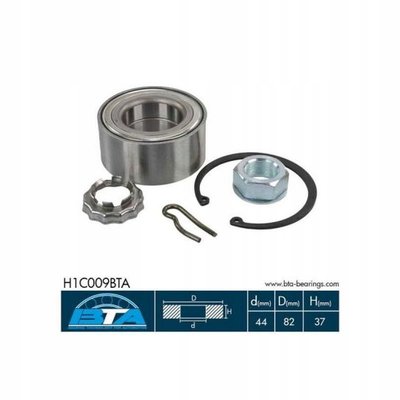 H1C009BTA 1x комплект подшипника ступицы колеса bta fiat