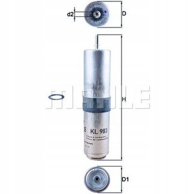 KL983D топливный фильтр knecht bmw: x1 f48 , 2 f45 , f46 , active