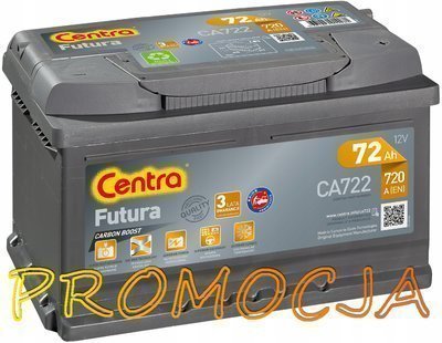 Ca722 центры futura 12v 72ah 720a /