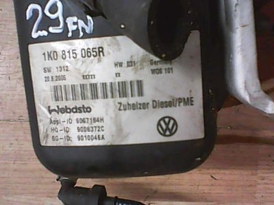 1K0815065R Автономный отопитель Volkswagen Touran 2005