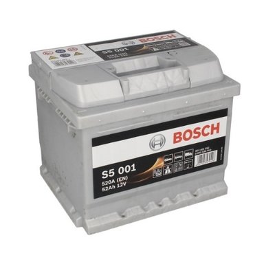 0092s50010 аккумулятор bosch сильвер s5 52ah 520a п +