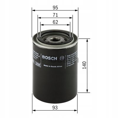 0986452001 bosch фильтр масляный 0 986 452 001