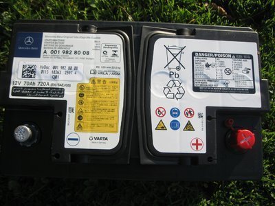 A0019828008 аккумулятор мерседес - benz , agm , 12v , 70ah , 720a , 18r