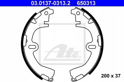 03.01370313.2 тормозные колодки ate 03.0137 - 0313.2 toyota карина