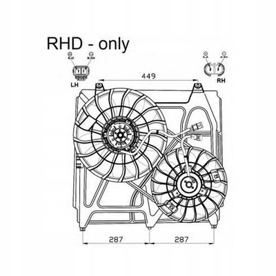 47549 вентилятор , охлаждение двигателя nrf kia: sorento