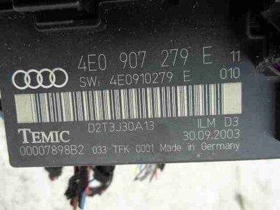 4E0907279E Блок управления бортовой сети Audi A8 D3 (4E2) 2002 - 2005 2003 ,
