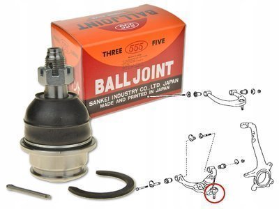 SB3842 toyota 4runner 02 - 09 болт амортизатора передний нижний