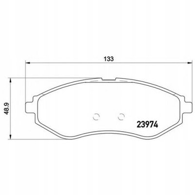 P24048 brembo колодки колодок . дэу kalos 02 -