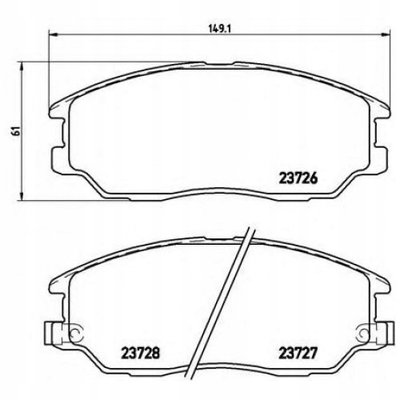 P30028 brembo колодки колодок . hyundai terracan 04 -