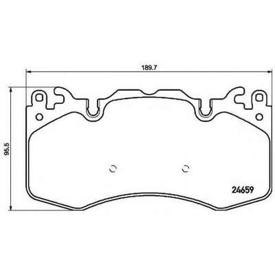 P44023 brembo колодки колодок . land rover \ 