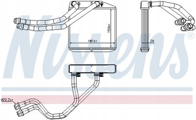 71455 отопитель nissens fiat doblo 10 - / opel комб