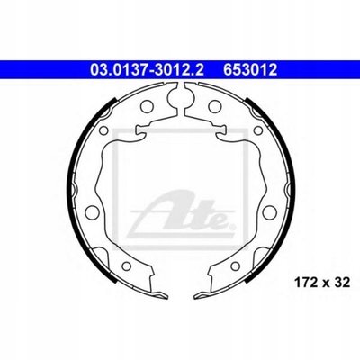 03.01373012.2 тормозные колодки ate renault , toyota , nissan