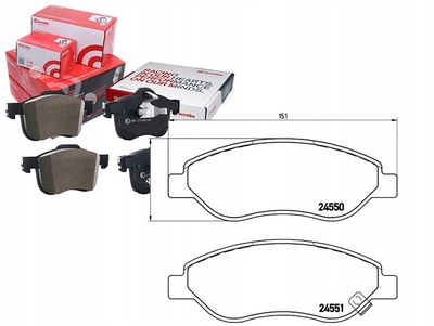 P59053 комплект - комплект тормозной колодок [brembo]