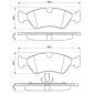 0986491900 колодки торм.фронтальная bosch chevrolet / daewooo / opel