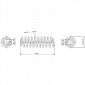 SE3572 1x пружина подвески монро seat: леон 1p1
