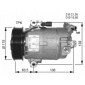 32472 компрессор клим nissan qashqai 07 - / r.megane 05 - nrf