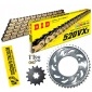 DID520VX3GB114 комплект napęd - owy did kawasaki er - 6 f / n 06 - 16 золотой