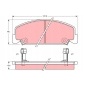 GDB764 [] klocek тормозные набор . передняя подходит do: h