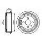 0986477018 2 x тормозной барабан bosch 0 986 477 018