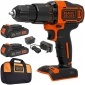 BCD700S2S wkrętarka чёрный + decker питание akumulatorowe 18 v