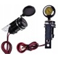 Разъем зажигалки dc 12v 120w usb 5v + часы