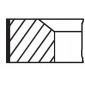 02210N0 mahle original 022 10 n0 комплект pierscieni поршня