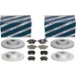 0986479058 bosch тормозные диски колодки передняя задняя volkswagen passat b6 b7 cc 312 282mm